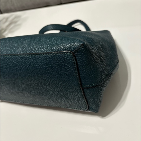 EUC - Kate Spade Teal Blue Bag with detachable Crossbody Strap - Picture 7 of 15